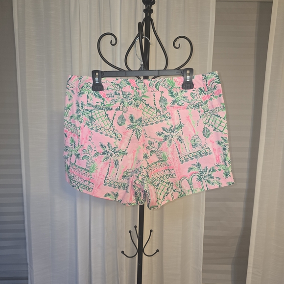 Lilly Pulitzer Tropical Print Women Shorts NWT Sz10 - Picture 7 of 10